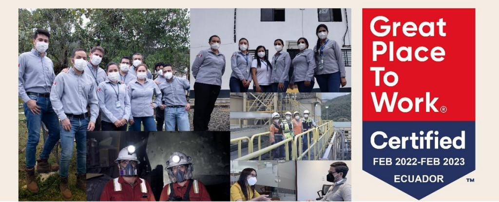 LUNDIN GOLD SE CONVIERTE EN LA PRIMERA EMPRESA MINERA EN ECUADOR EN RECIBIR LA CERTIFICACIÓN DE “GRAN LUGAR PARA TRABAJAR”