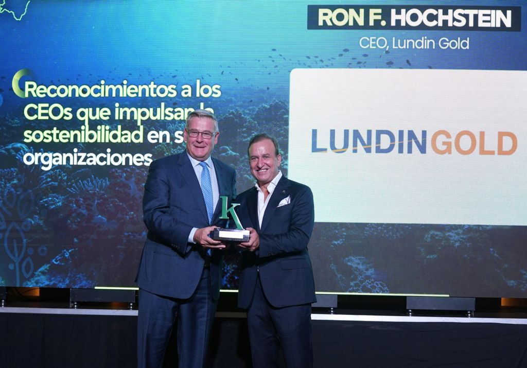 RON HOCHSTEIN, PRESIDENTE Y DIRECTOR EJECUTIVO DE LUNDIN GOLD, ES RECONOCIDO POR SU COMPROMISO CON LA SOSTENIBILIDAD